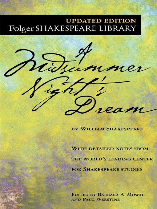 Title details for A Midsummer Night's Dream by William Shakespeare - Wait list